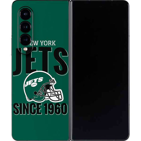 NFL New York Jets Helmet Galaxy Z Fold4 5G Skin