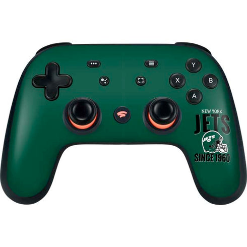 NFL New York Jets Helmet Google Stadia Controller Skin