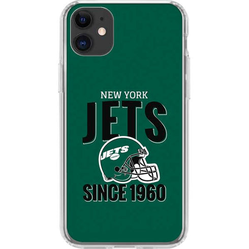 NFL New York Jets Helmet iPhone 11 Clear Case