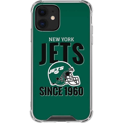NFL New York Jets Helmet iPhone 12 Mini Clear Case
