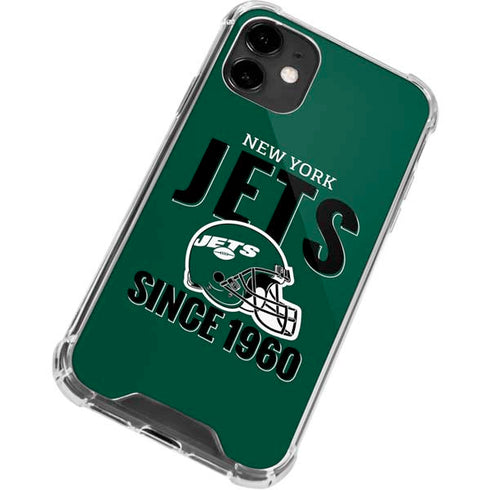 NFL New York Jets Helmet iPhone 12 Mini Clear Case