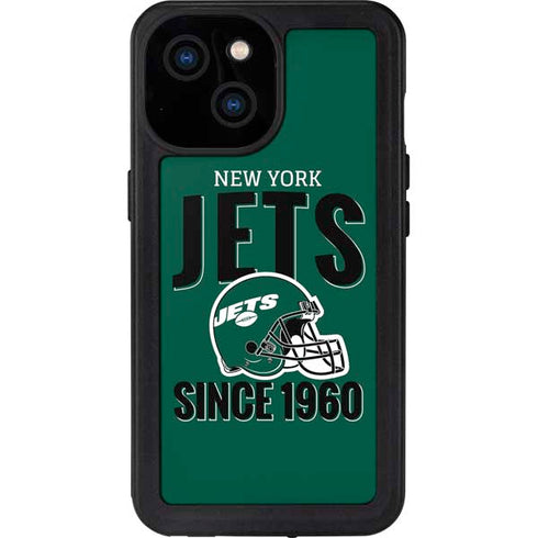 NFL New York Jets Helmet iPhone 13 Mini Waterproof Case