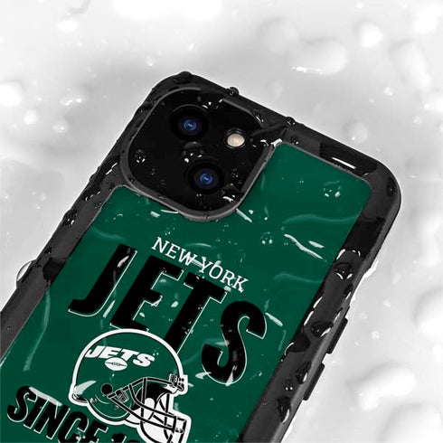 NFL New York Jets Helmet iPhone 13 Mini Waterproof Case