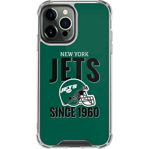 NFL New York Jets Helmet iPhone 13 Pro Max Clear Case