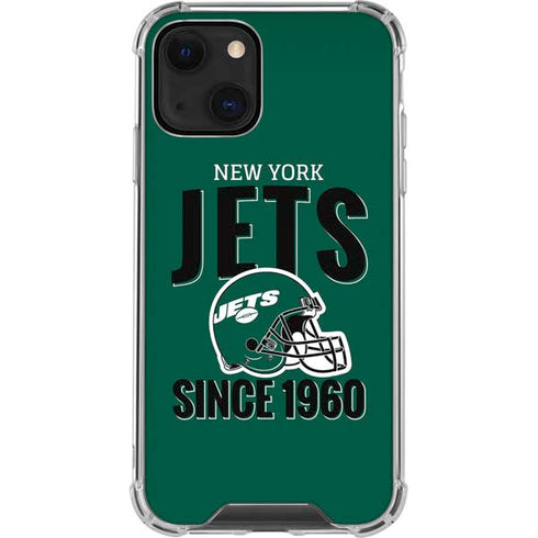 NFL New York Jets Helmet iPhone 14 Plus Clear Case