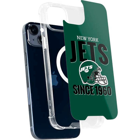 NFL New York Jets Helmet iPhone 15 Plus MagSafe Case