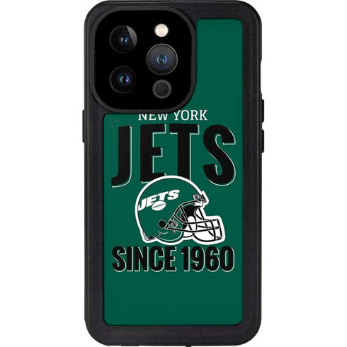 NFL New York Jets Helmet iPhone 14 Pro Waterproof Case