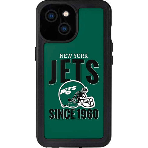 NFL New York Jets Helmet iPhone 15 Waterproof Case