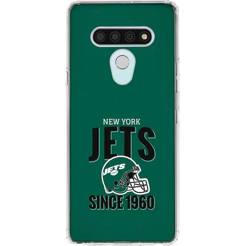NFL New York Jets Helmet LG Stylo 6 Clear Case