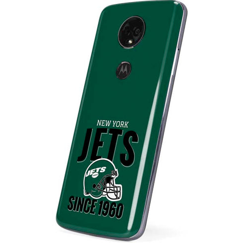 NFL New York Jets Helmet Moto E5 Plus Skin