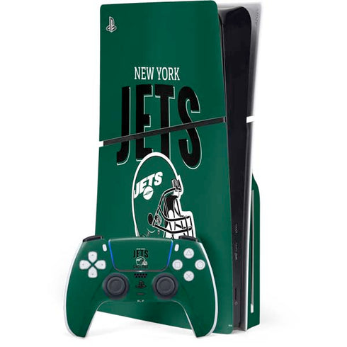 NFL New York Jets Helmet PS5 Slim Disk Bundle Skin