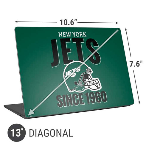 NFL New York Jets Helmet Universal Laptop 13in (10.6 x 7.6in) Skin