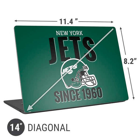 NFL New York Jets Helmet Universal Laptop 14in (11.4 x 8.2in) Skin