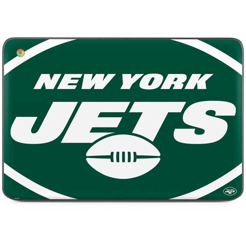 NFL New York Jets Large Logo HP Chromebook Skin