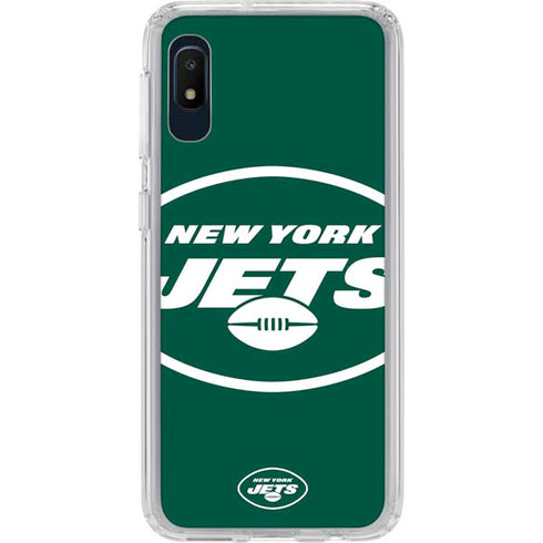 NFL New York Jets Large Logo Galaxy A10e Clear Case