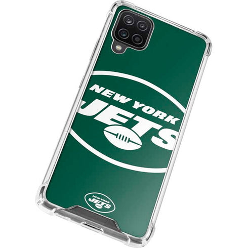 NFL New York Jets Large Logo Galaxy A12 Clear Case