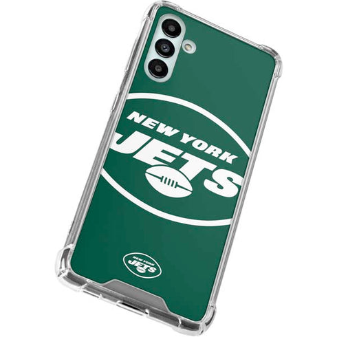 NFL New York Jets Large Logo Galaxy A13 5G Clear Case