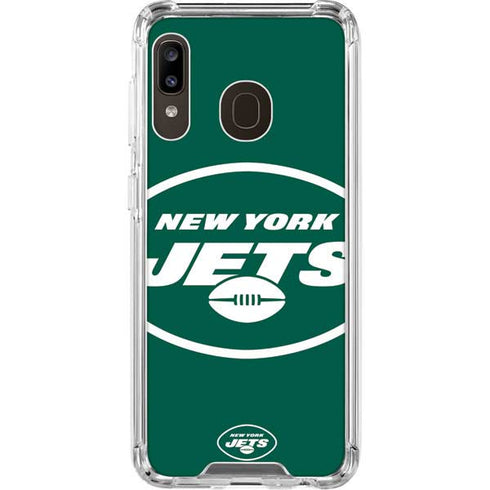 NFL New York Jets Large Logo Galaxy A30 Clear Case