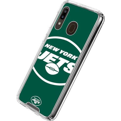 NFL New York Jets Large Logo Galaxy A30 Clear Case