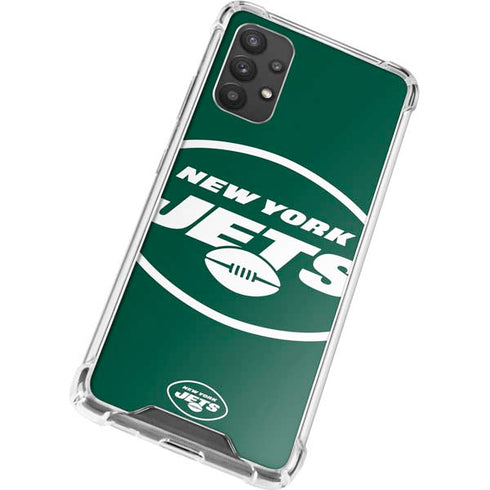 NFL New York Jets Large Logo Galaxy A32 5G Clear Case