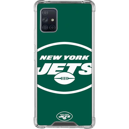 NFL New York Jets Large Logo Galaxy A51 5G Clear Case