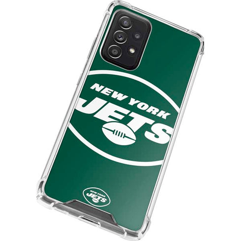 NFL New York Jets Large Logo Galaxy A52 5G Clear Case