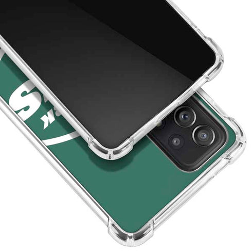 NFL New York Jets Large Logo Galaxy A52 5G Clear Case