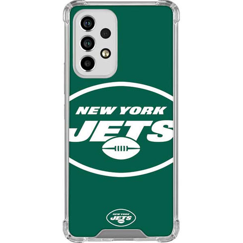 NFL New York Jets Large Logo Galaxy A53 5G Clear Case