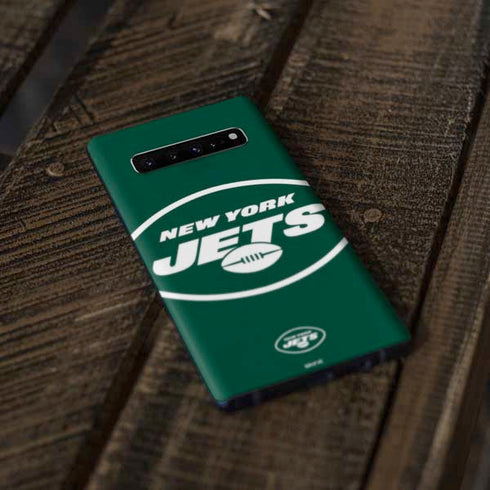 NFL New York Jets Large Logo Galaxy S10 Skin
