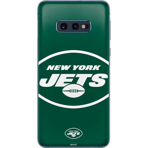 NFL New York Jets Large Logo Galaxy S10e Skin