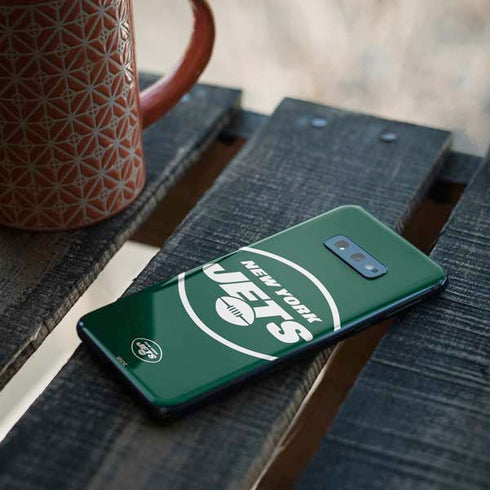 NFL New York Jets Large Logo Galaxy S10e Skin