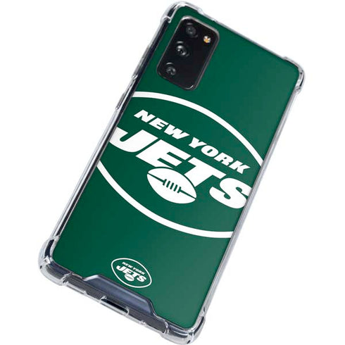 NFL New York Jets Large Logo Galaxy S20 FE Clear Case