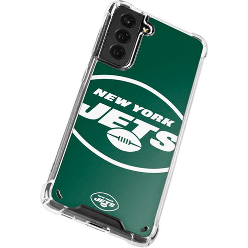 NFL New York Jets Large Logo Galaxy S21 Plus 5G Clear Case