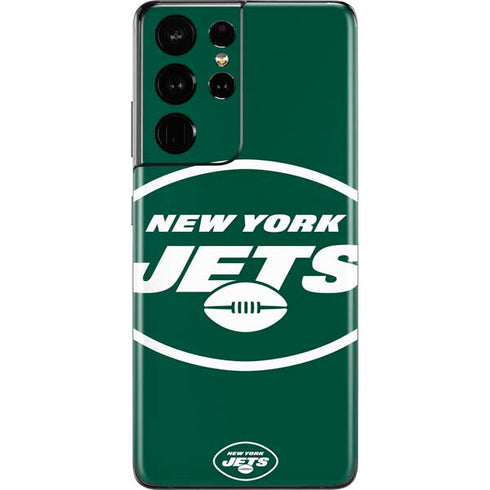 NFL New York Jets Large Logo Galaxy S21 Ultra 5G Skin