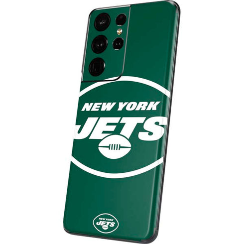 NFL New York Jets Large Logo Galaxy S21 Ultra 5G Skin