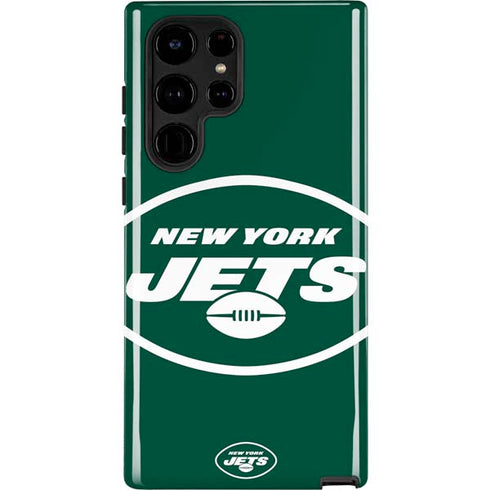 NFL New York Jets Large Logo Galaxy S22 Ultra Pro Case