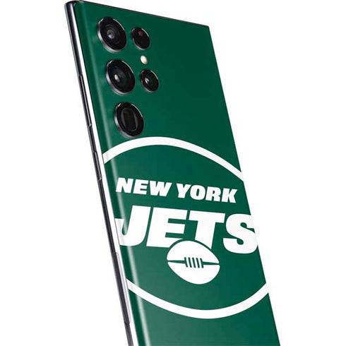 NFL New York Jets Large Logo Galaxy S22 Ultra Skin