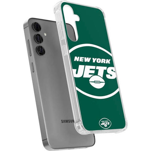 NFL New York Jets Large Logo Galaxy S24 Plus Clear Case
