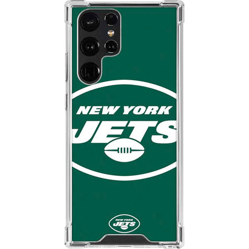 NFL New York Jets Large Logo Galaxy S24 Ultra Clear Case