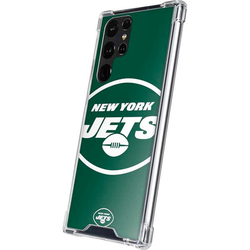 NFL New York Jets Large Logo Galaxy S24 Ultra Clear Case