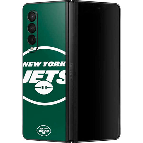 NFL New York Jets Large Logo Galaxy Z Fold3 5G Skin