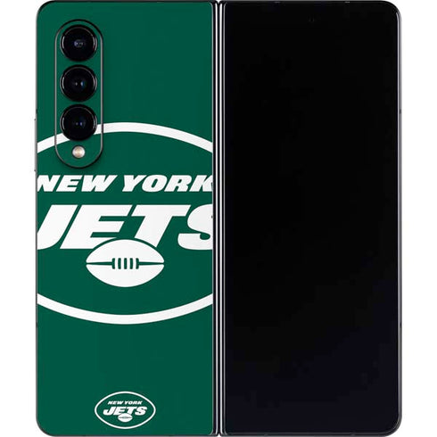 NFL New York Jets Large Logo Galaxy Z Fold4 5G Skin
