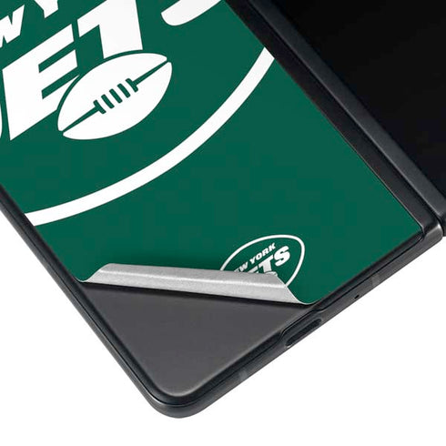 NFL New York Jets Large Logo Galaxy Z Fold4 5G Skin
