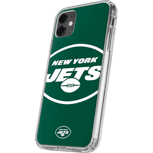 NFL New York Jets Large Logo iPhone 11 Clear Case