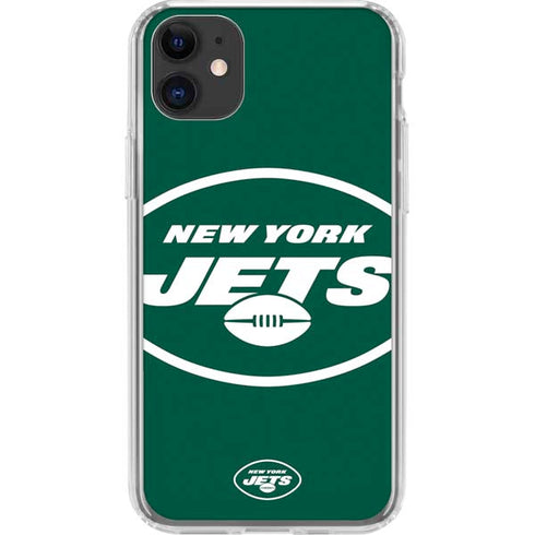 NFL New York Jets Large Logo iPhone 11 Clear Case