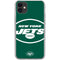 NFL New York Jets Large Logo iPhone 11 Clear Case