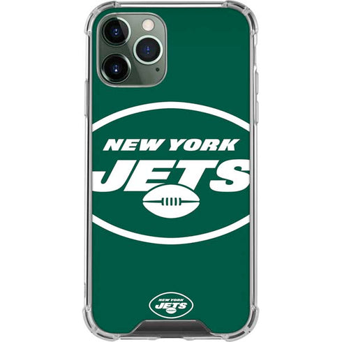 NFL New York Jets Large Logo iPhone 11 Pro Max Clear Case