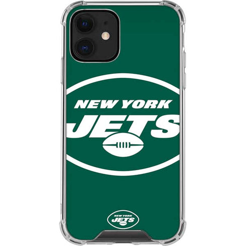 NFL New York Jets Large Logo iPhone 12 Clear Case