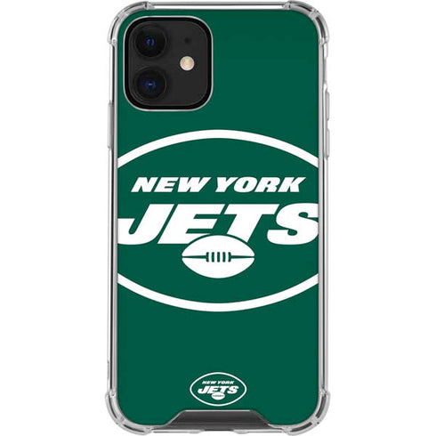 NFL New York Jets Large Logo iPhone 12 Mini Clear Case