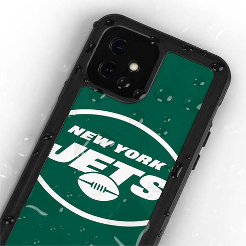 NFL New York Jets Large Logo iPhone 12 Mini Waterproof Case